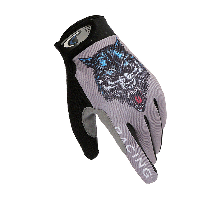 Перчатки полноразмерные спортивные сенсорные WOLF (Цвет: Серый, Размер: XL)
